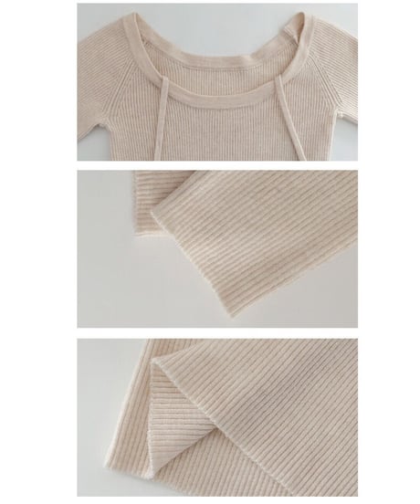 neck ribbon tops/2color(ネコポス)