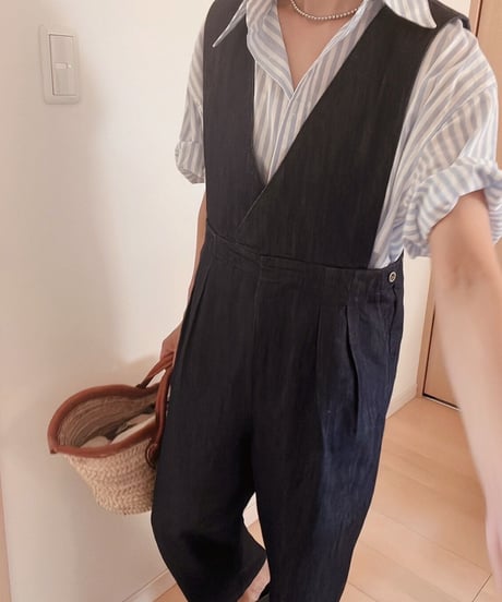 denim jumper all-in-one