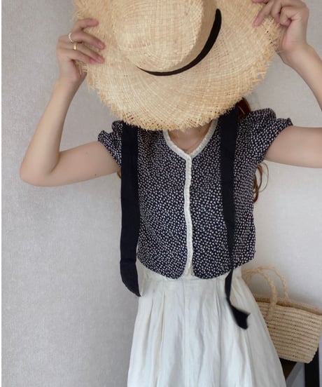ribbon summer hat/3color