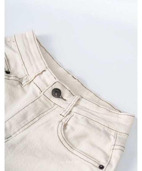 stitch white pants