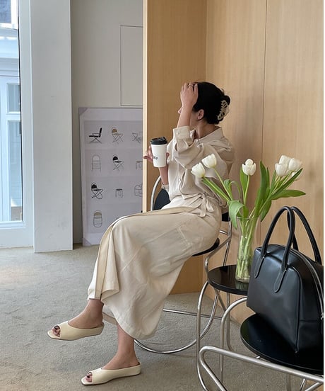 tencel wrap long skirt
