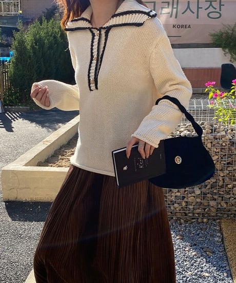 sailor collar knit PO