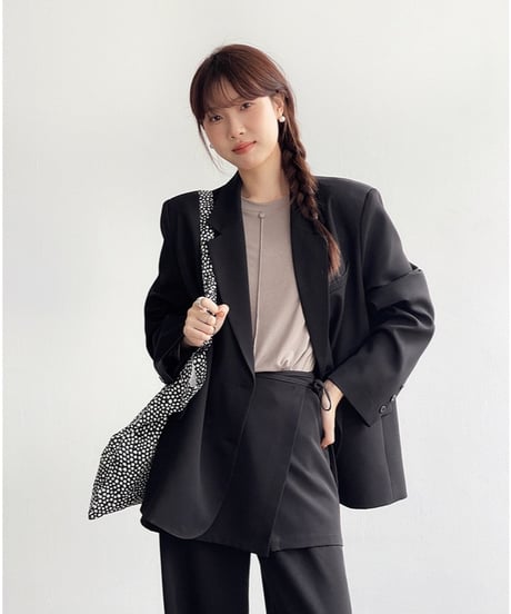 2way wrap layer slacks/2color