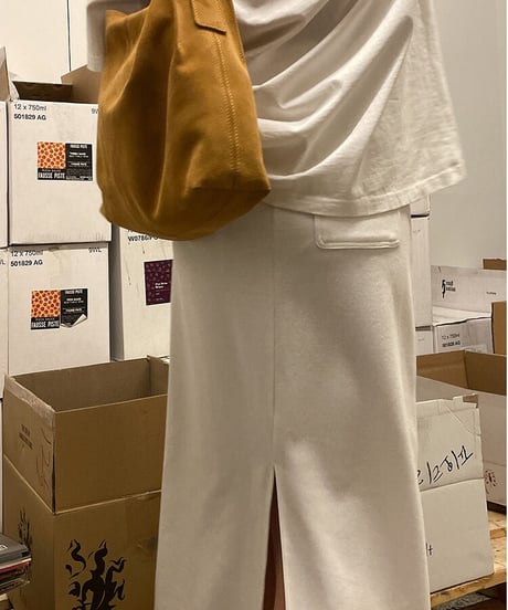 sweat long skirt /5color
