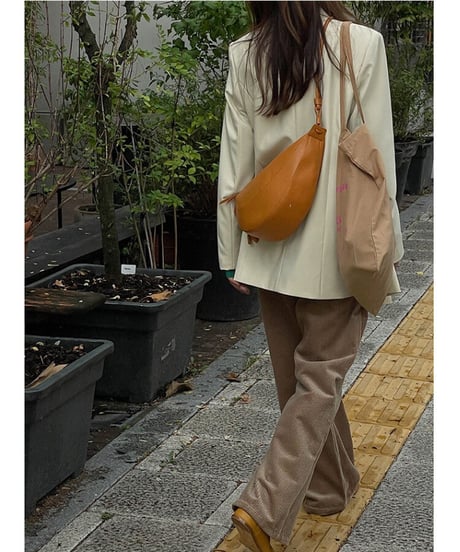 corduroy straight pants/4color
