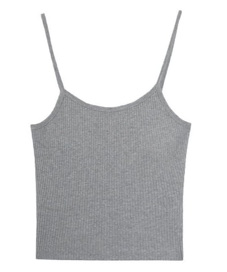 cup in  rib camisole/4color
