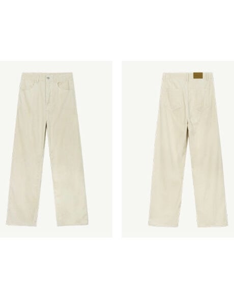 corduroy straight pants/4color
