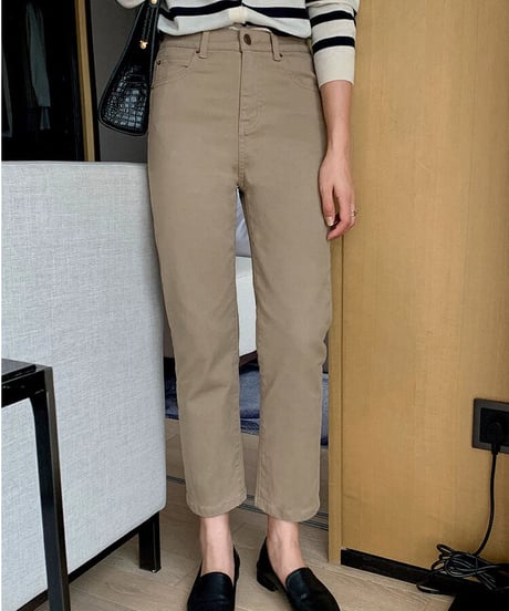 cropped color slim denim/3color