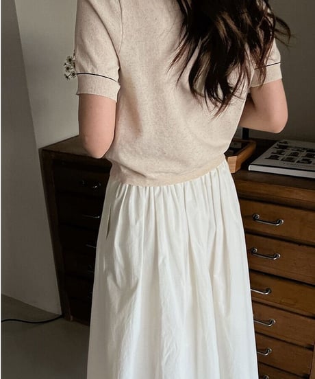 linen blend cardigan tops/3color(ネコポス)