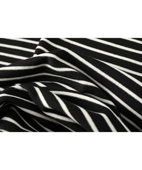 mock neck border T-shirt/2color(ネコポス)