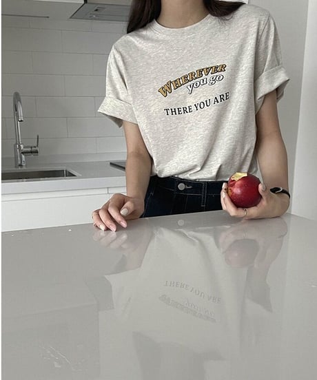 wherever logo T-shirt/2color(ネコポス)