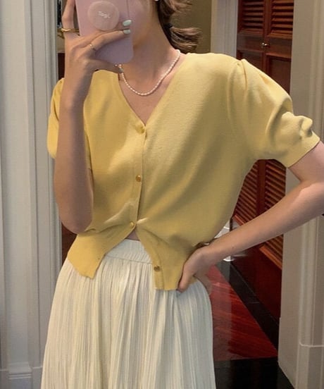 summer knit classical cardigan/5color