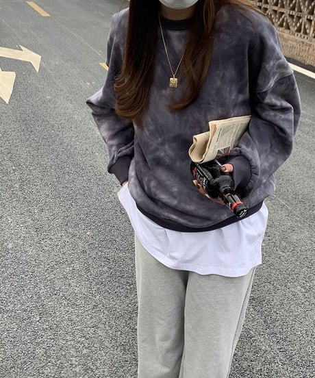 [OUTLET]tie-dye pullover