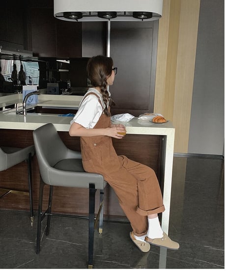 11w corduroy overall/2color