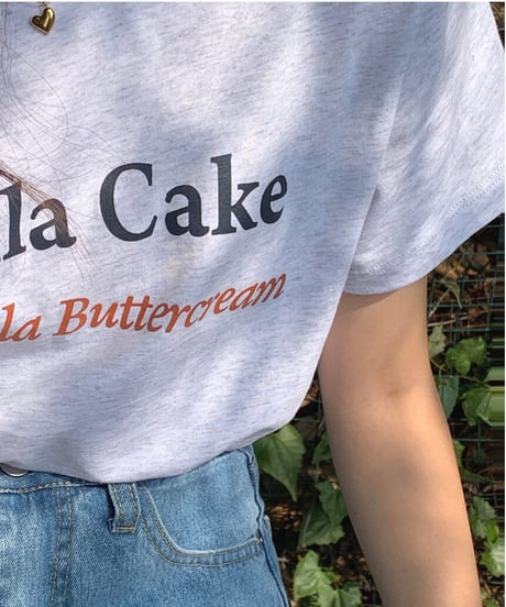vanilla cake tee/3color