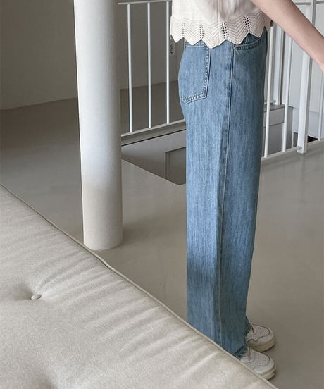 (standard)high rise straight denim/3color