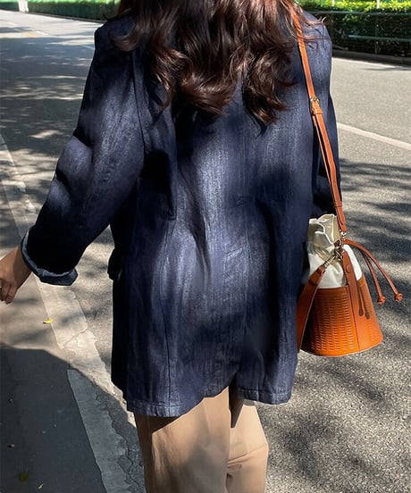 [OUTLET]denim tailored jacket