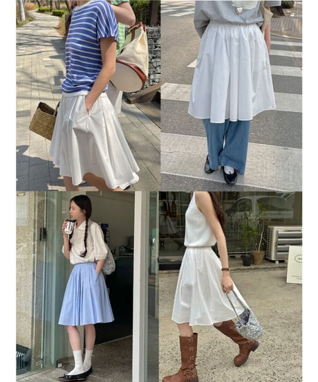middle volume skirt/3color