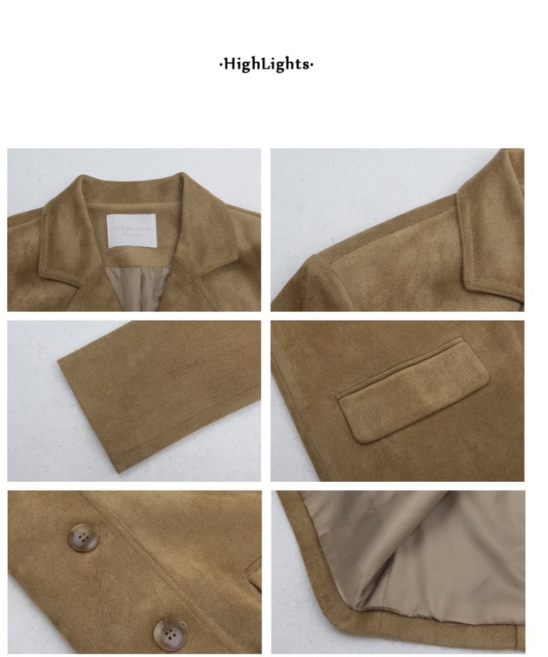 suède tailored jacket | as.style