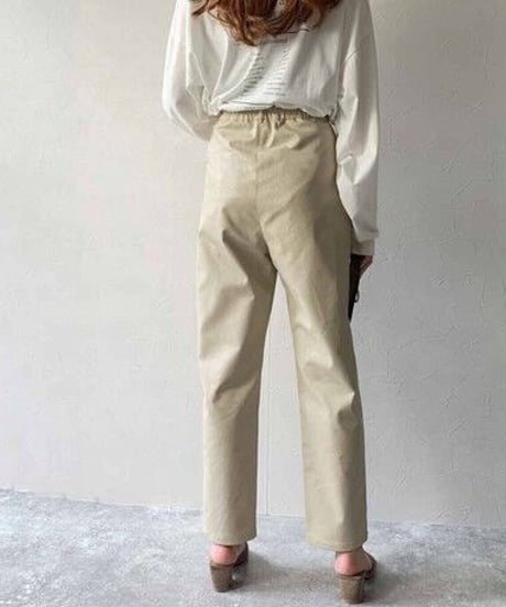 [OUTLET]eco leather pants/3color