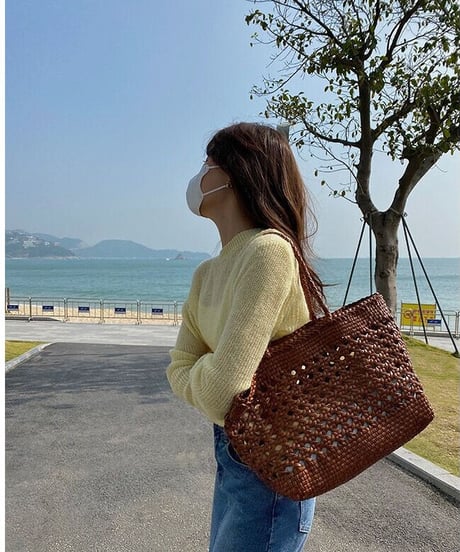 u neck sheer knit/5color