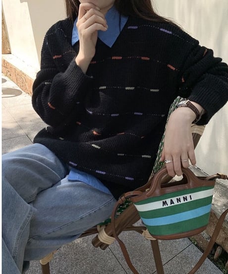 color line soft knit PO/2color