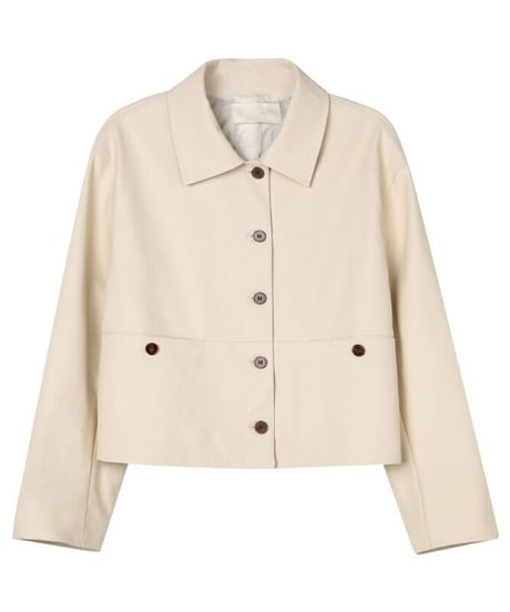 eco leather basic jacket/3color