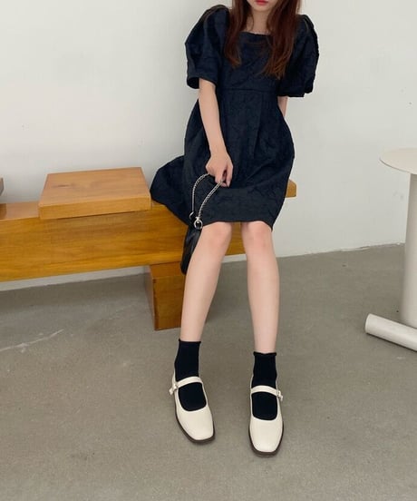 strap flat pumps/3color