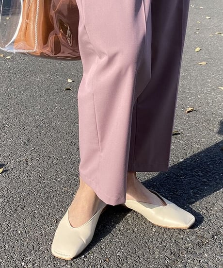 [OUTLET]cropped slacks/2color