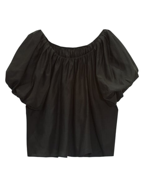 tulip sleeve blouse(half sleeve)/2color(ネコポス)