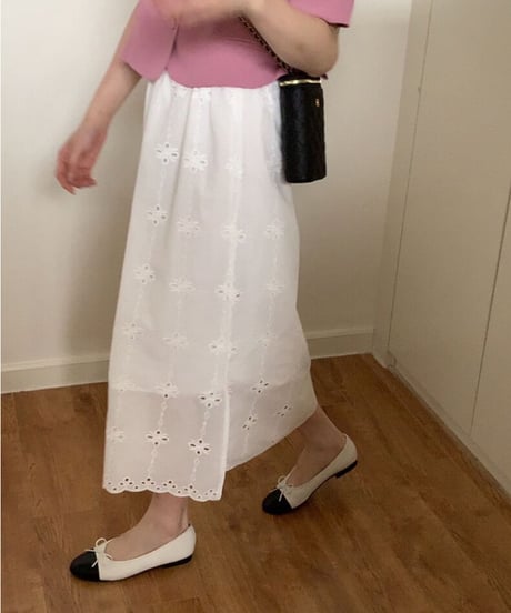 cotton lace skirt