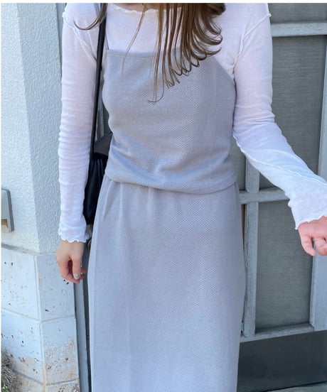 back lace up set up dress(上)/4color