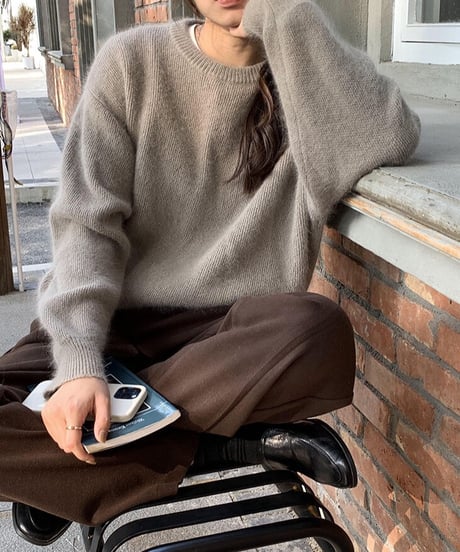 crew neck knit/3color