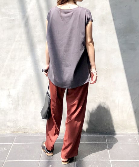 [OUTLET]3way sleeve slit Tee/2color