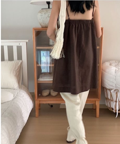 [OUTLET]linen camisole tunic/2color(ネコポス)