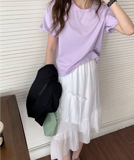 puff sleeve tee/3color(ネコポス)