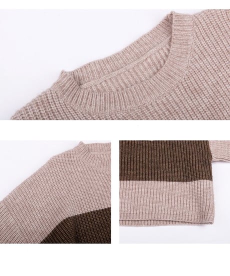 [OUTLET]short knit pullover