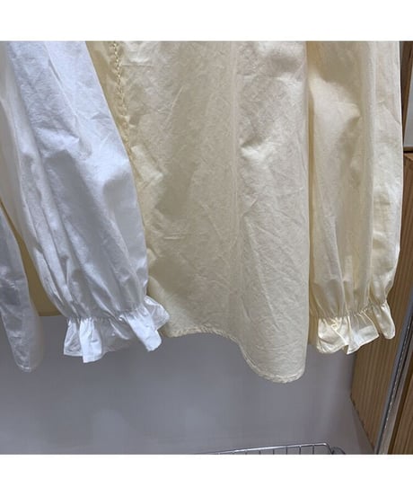 cotton simple blouse/2color(ネコポス)