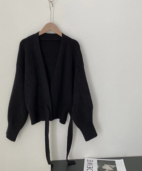 cache-coeur ribbon knit/3color