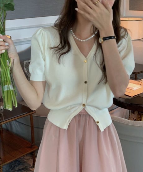 summer knit classical cardigan/5color