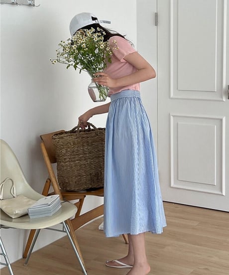 stripe marin skirt/2color