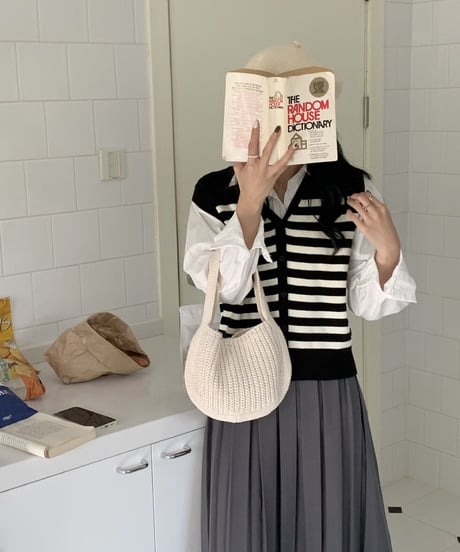 knit mini bag/5color