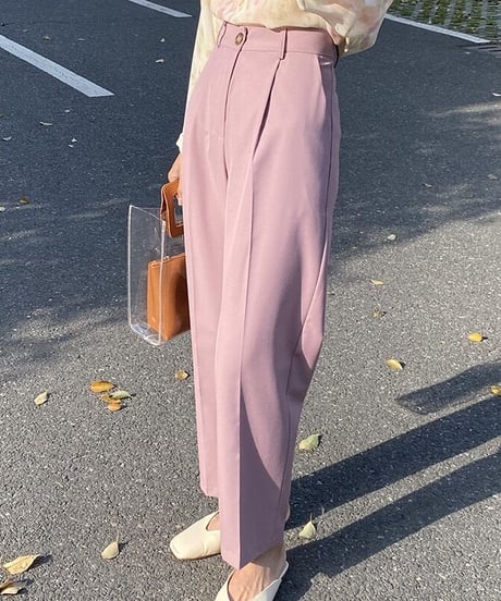 [OUTLET]cropped slacks/2color