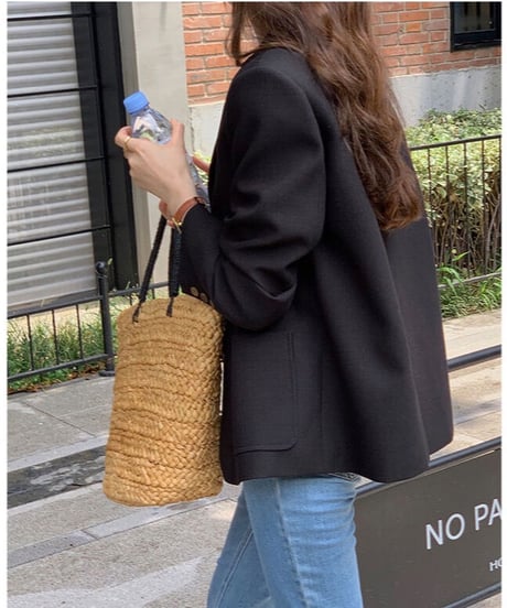 basic tailored jacket/2color