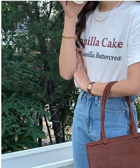 vanilla cake tee/3color