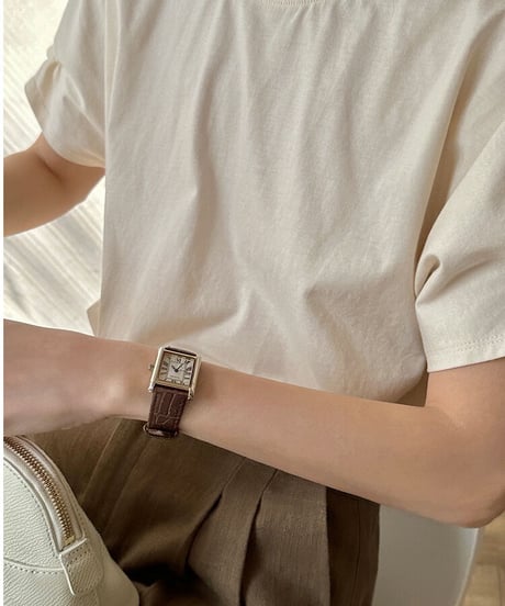 gather sleeve tee/4color(ネコポス)