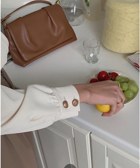 open collar classic shirt/2color