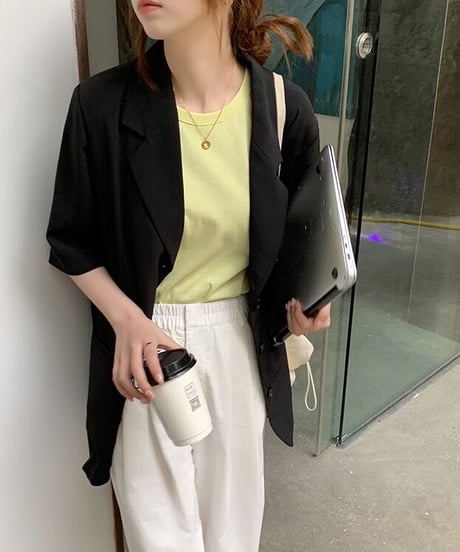 back tag T-shirt/4color