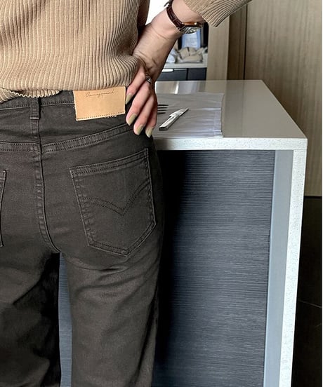 cropped color slim denim/3color
