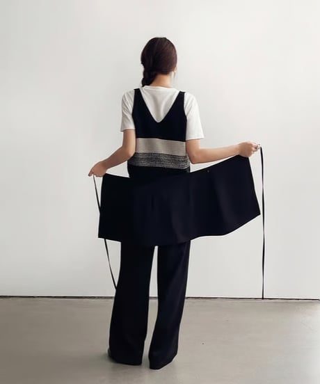 color block knit tops/2color(ネコポス)